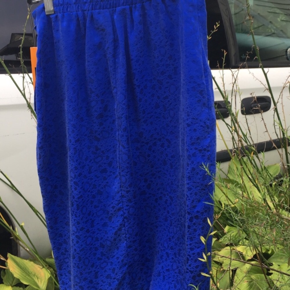 Vintage SK & Company 100% Silk Midi Skirt